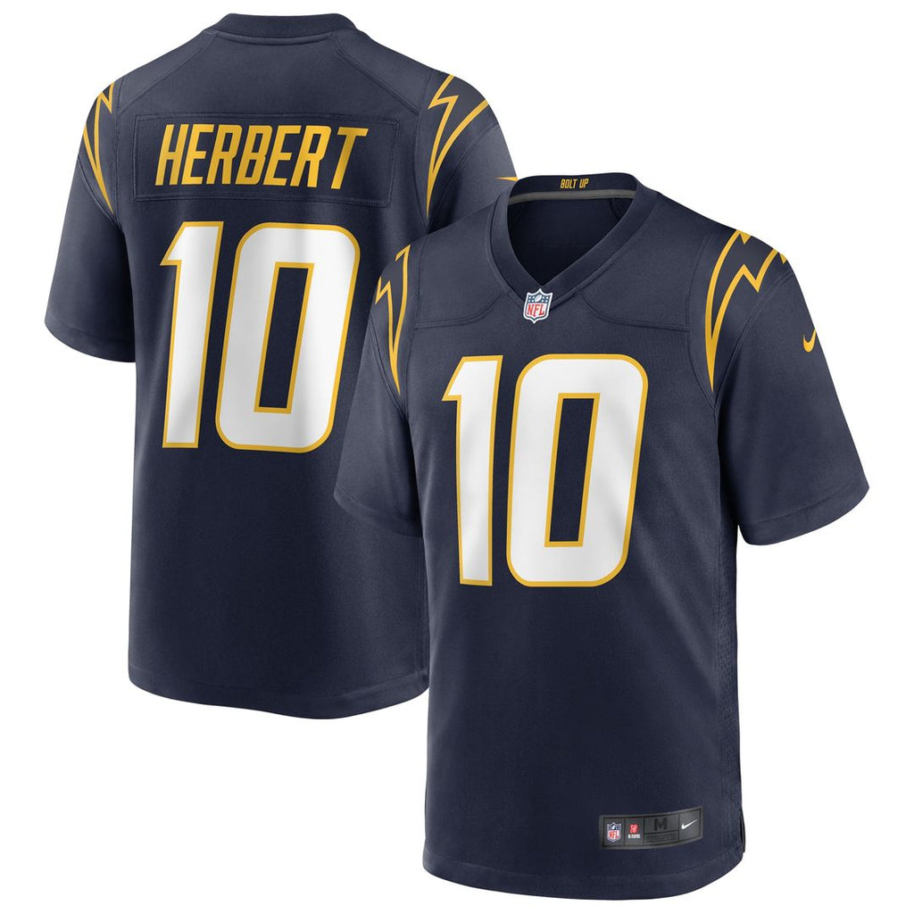 Justin Herbert Los Angeles Chargers Nike Alternate Game Official Jersey - Navy
