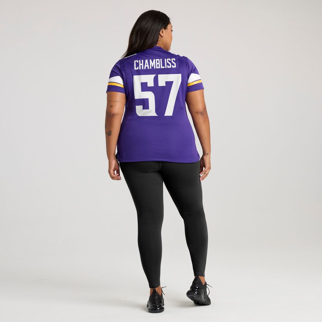 Chaz Chambliss Minnesota Vikings Nike Women's Team Game Jersey - Purple