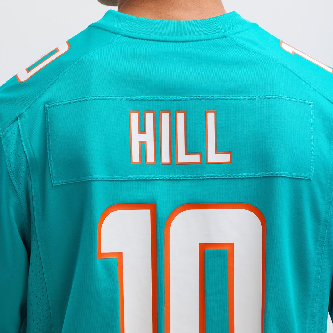 Tyreek Hill Miami Dolphins Nike Game Official Jersey - Aqua
