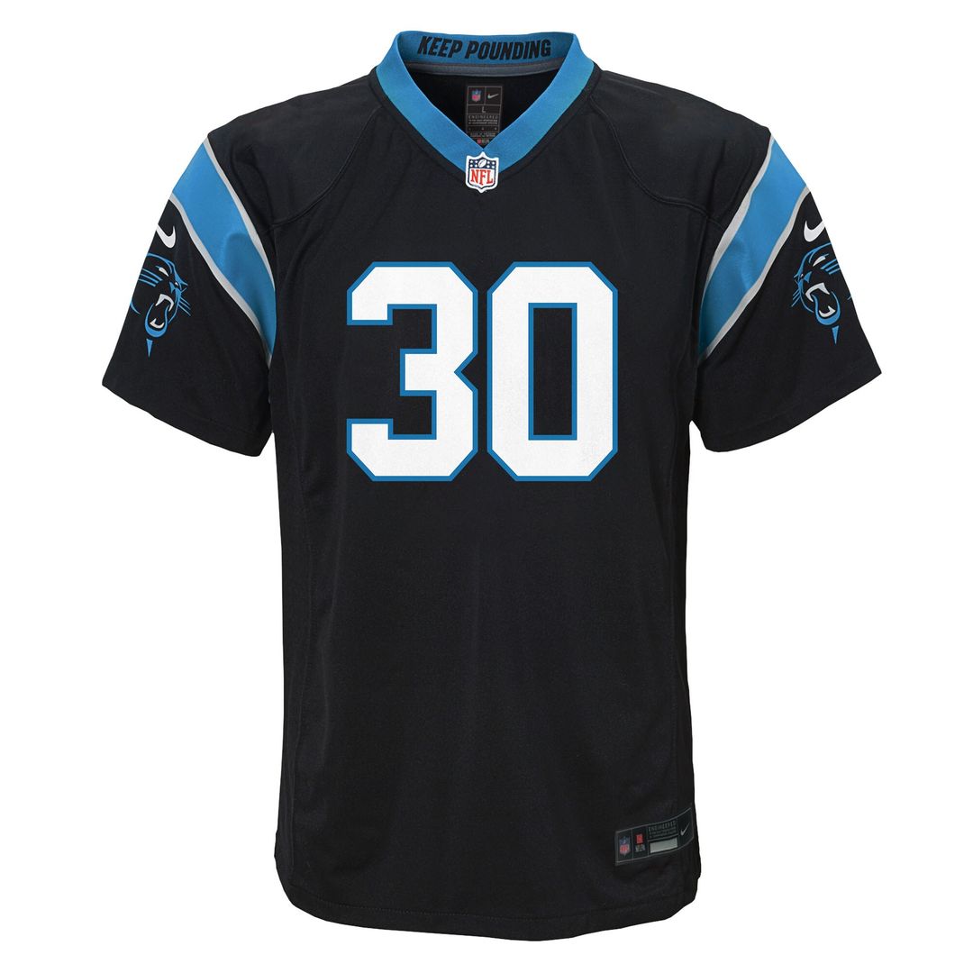 Chuba Hubbard Carolina Panthers Nike Youth Team Game Official Jersey - Black