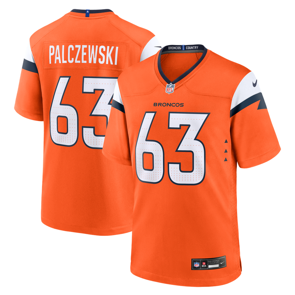 Alex Palczewski Denver Broncos Nike Team Game Official Jersey -  Orange