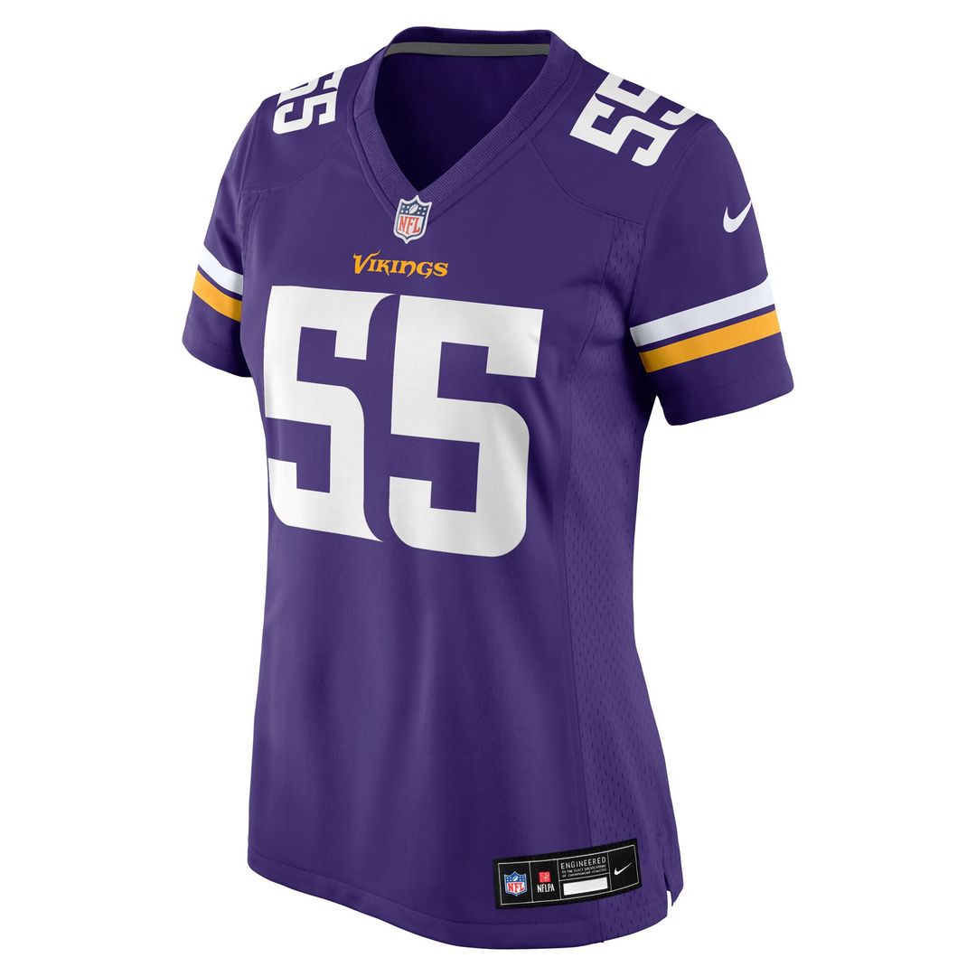 Eric Wilson Minnesota Vikings Nike Women's Team Game Jersey - Purple