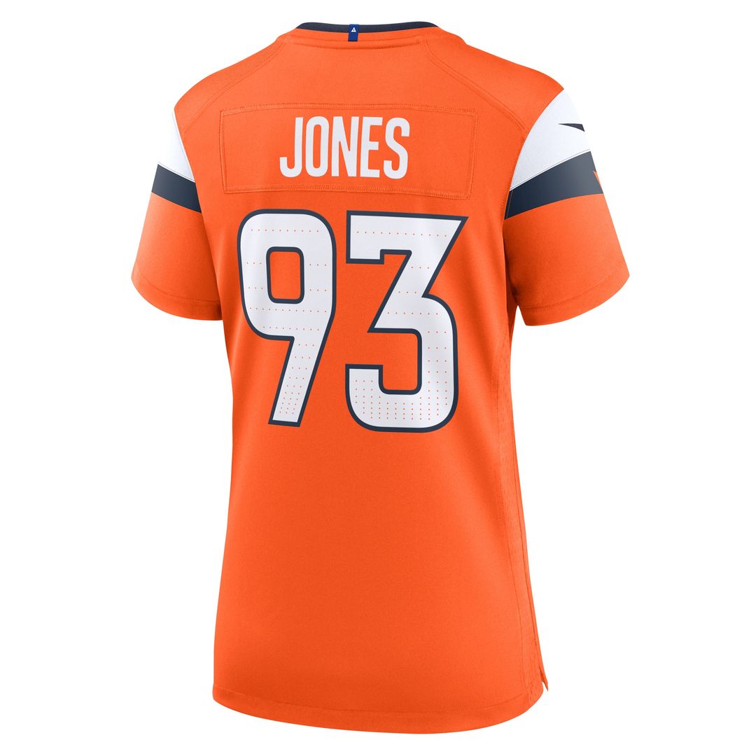 D.J. Jones Denver Broncos Nike Women's Team Game Jersey - Orange