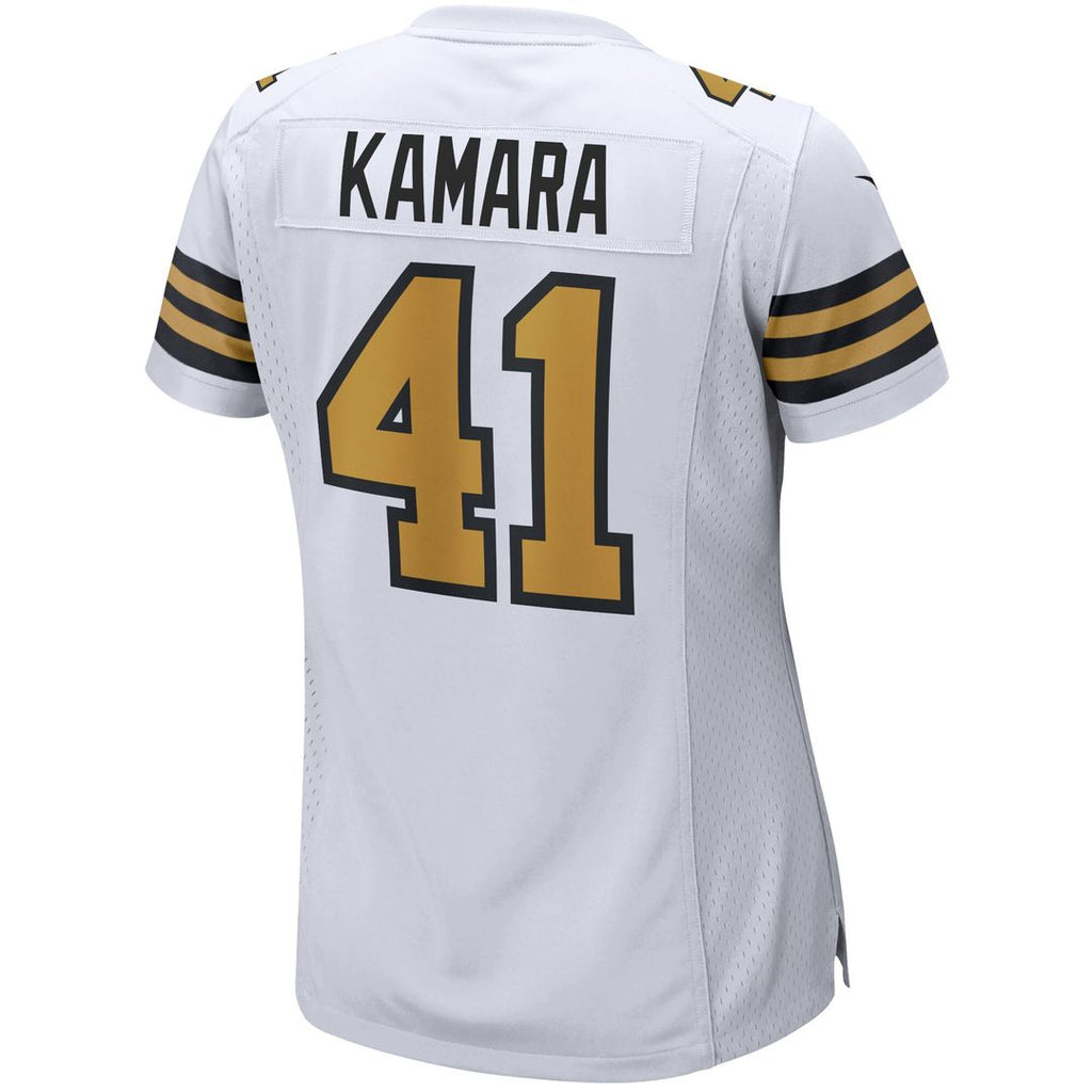 Alvin Kamara New Orleans Saints Nike Women's Alternate Game Player Official Jersey - White