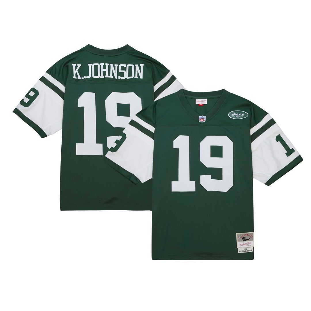 Keyshawn Johnson New York Jets Mitchell & Ness Legacy Replica Official Jersey - Kelly Green