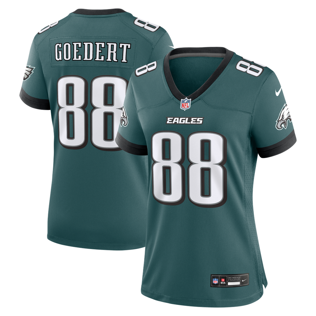 Dallas Goedert Philadelphia Eagles Nike Women's Team Game Official Jersey -  Midnight Green
