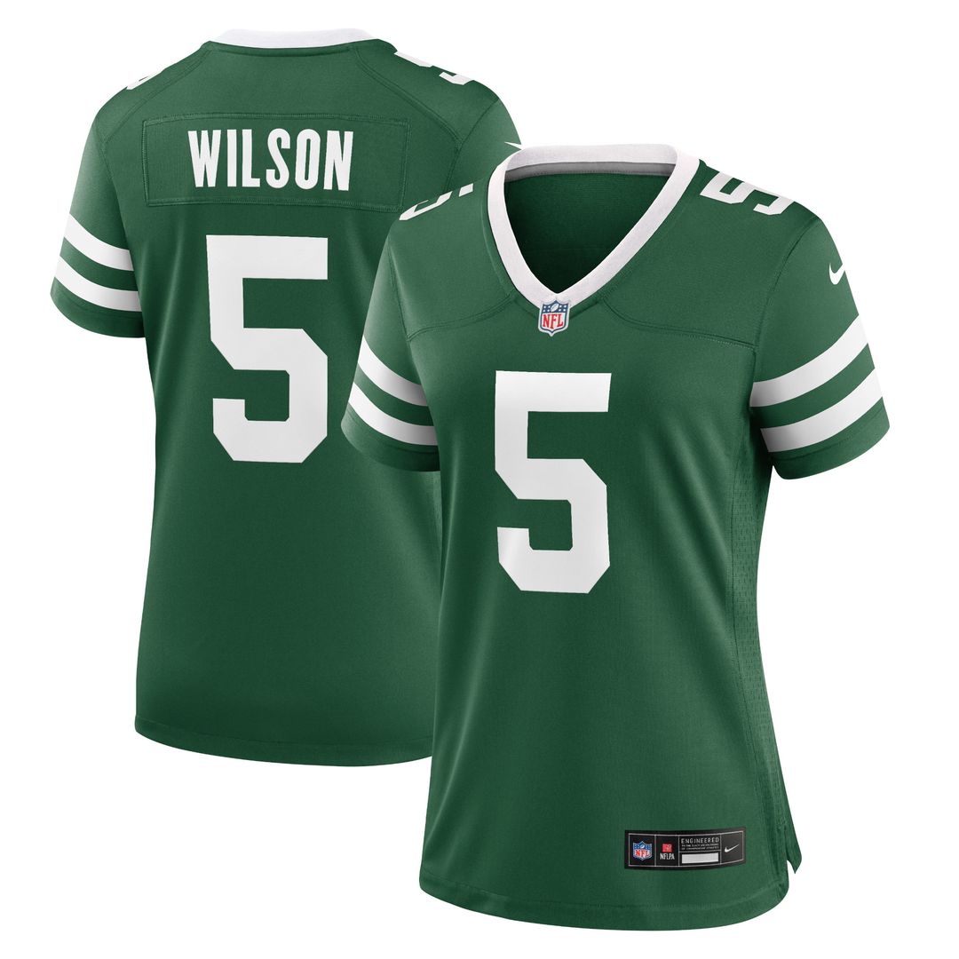 Garrett Wilson New York Jets Nike Women's Game Official Jersey - Legacy White