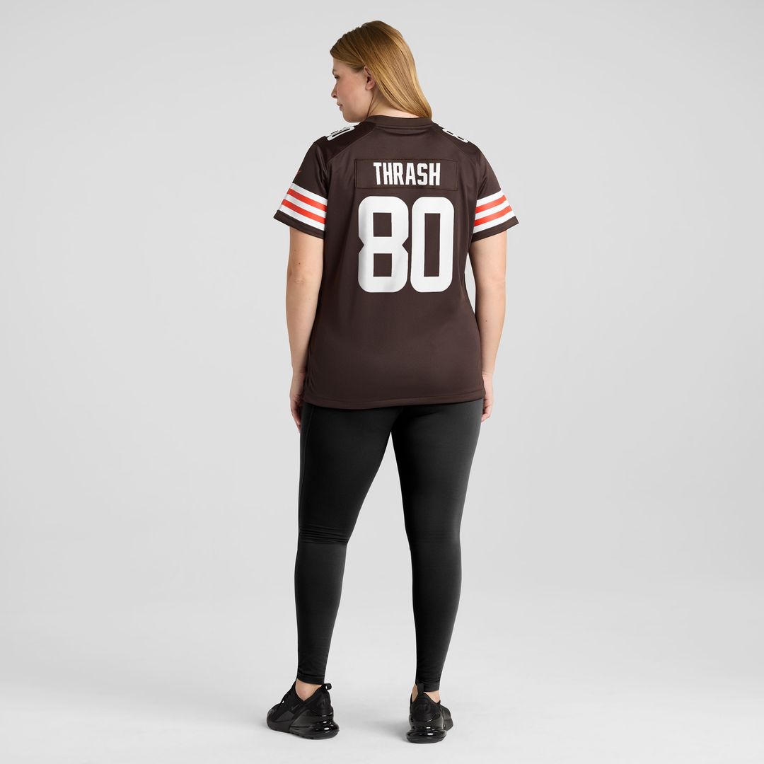 Jamari Thrash Cleveland Browns Nike Women's  Game Official Jersey -  Brown