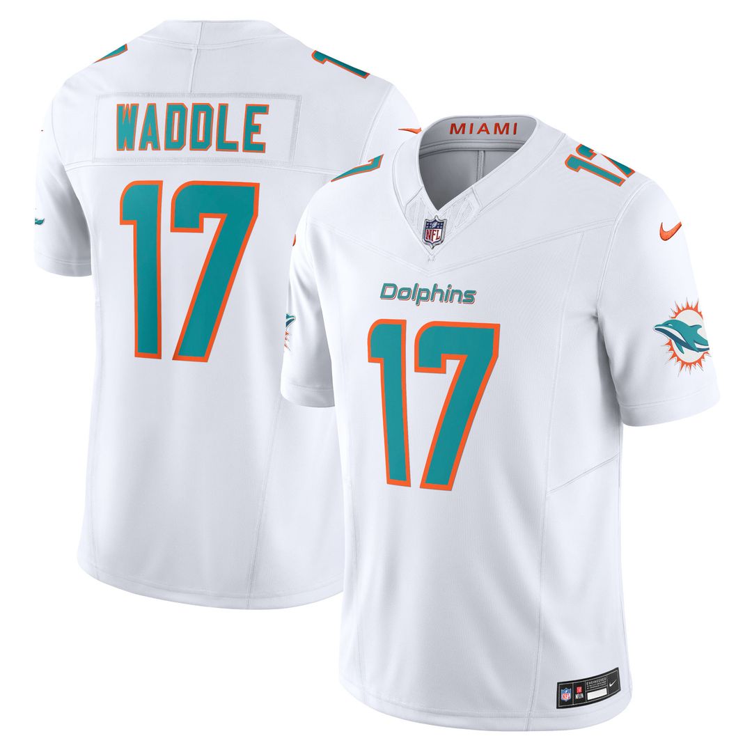 Jaylen Waddle Miami Dolphins Nike Vapor F.U.S.E. Limited Jersey - Aqua