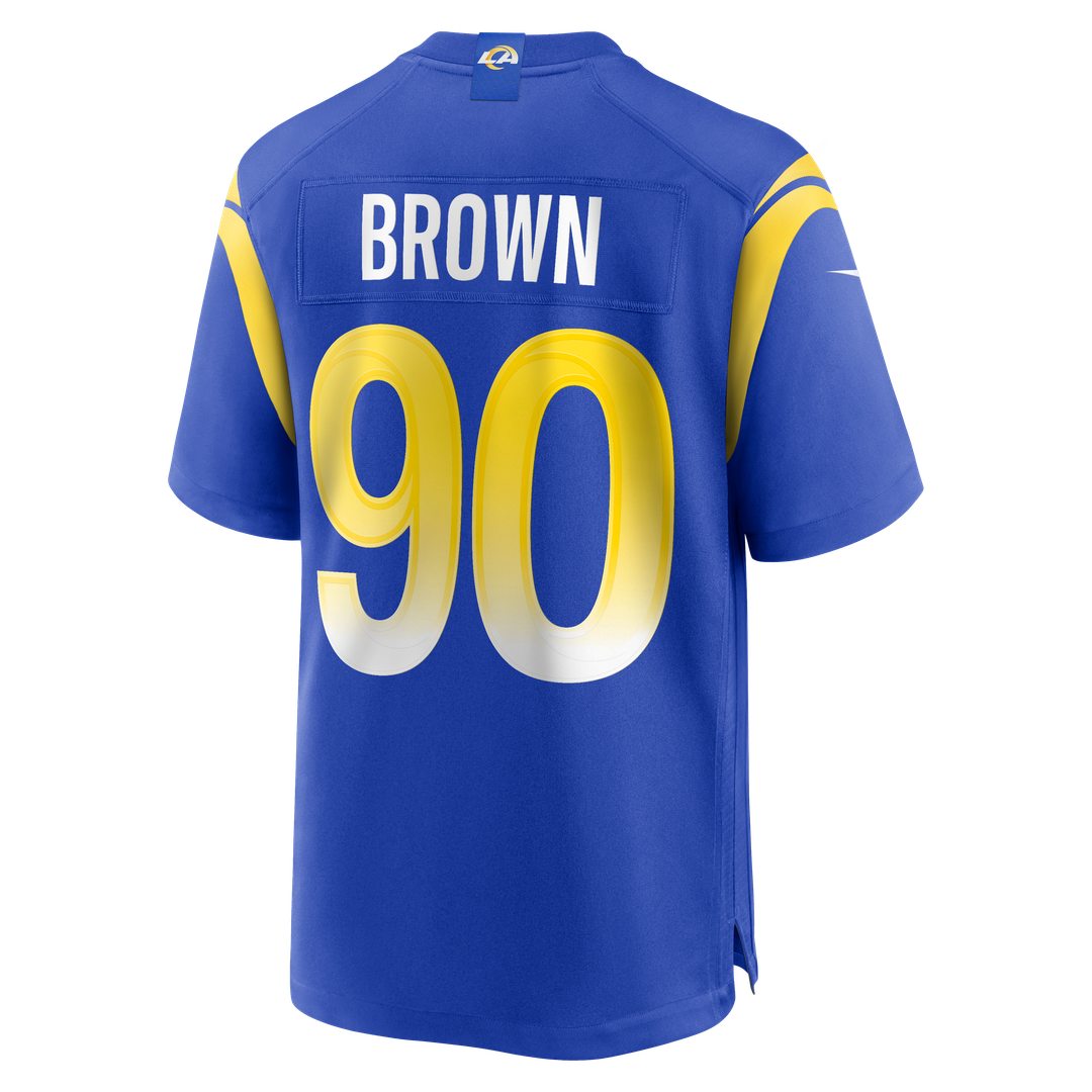 Earnest Brown IV Los Angeles Rams Nike Team Game Official Jersey -  Royal