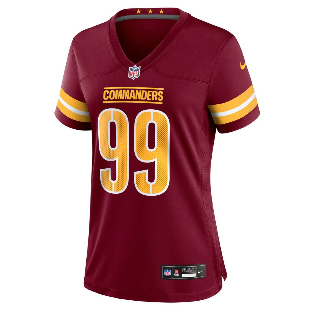 Javon Kinlaw Washington Commanders Nike Women's Team Game Official Jersey -  Burgundy