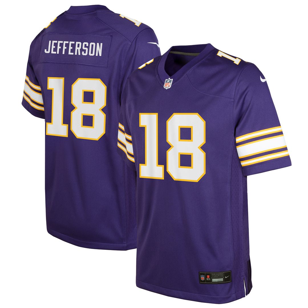 Justin Jefferson Minnesota Vikings Nike Youth Game Official Jersey - White