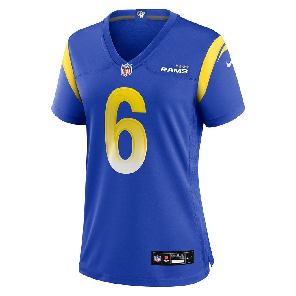 Nick Hampton Los Angeles Rams Nike Women's Team Game Jersey - Royal
