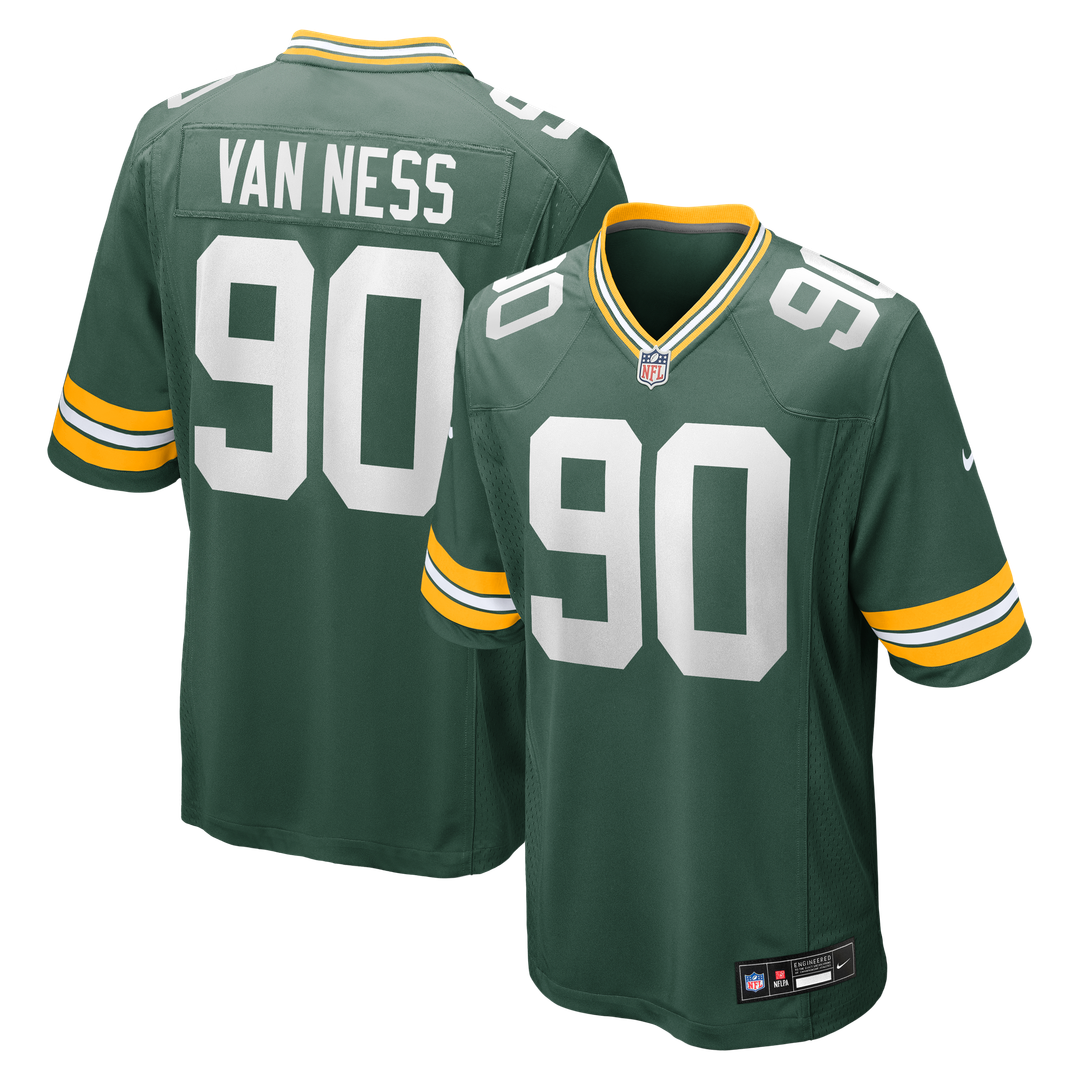 Lukas Van Ness Green Bay Packers Nike  Game Official Jersey - Green
