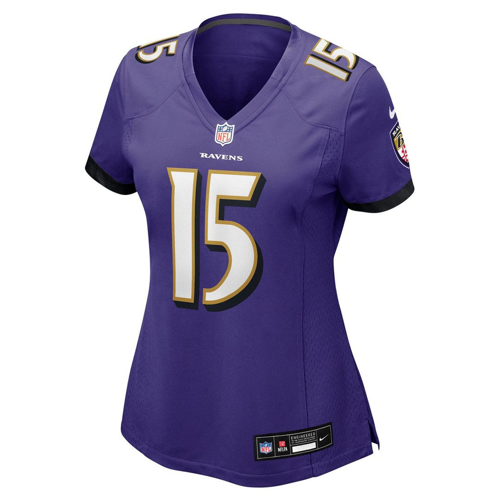 Cooper Rush Baltimore Ravens Nike Women's Team Game Official Jersey -  Purple