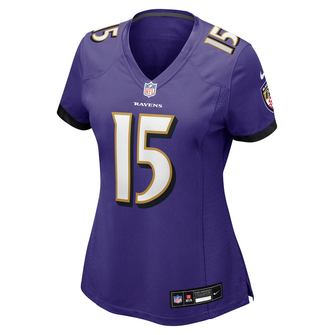 Cooper Rush Baltimore Ravens Nike Women's Team Game Official Jersey -  Purple