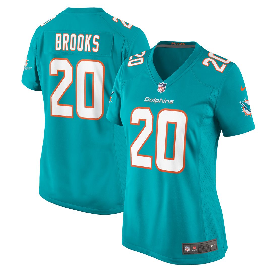 Jordyn Brooks Miami Dolphins Nike Women's  Game Official Jersey -  Aqua