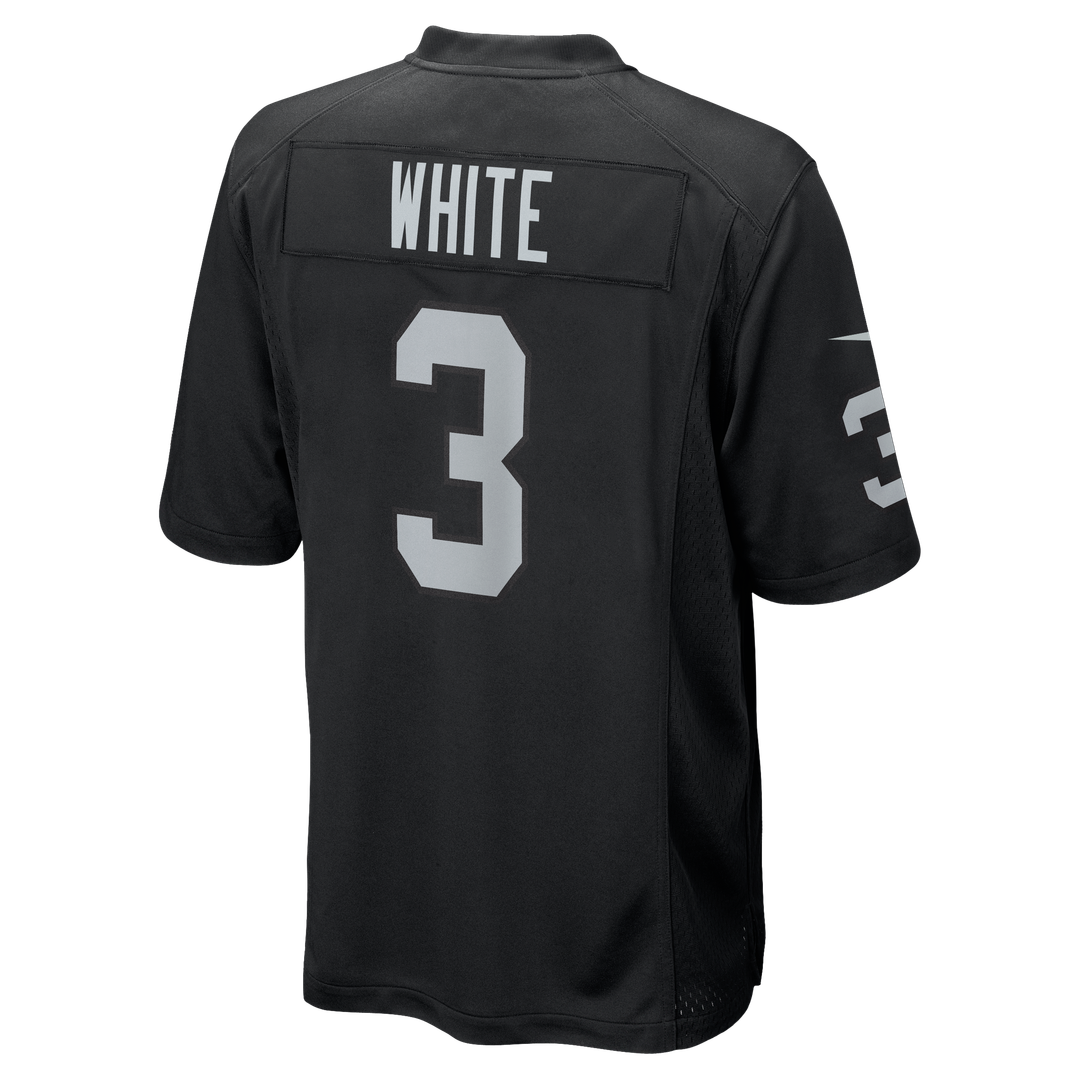 Zamir White Las Vegas Raiders Nike Team Game Official Jersey -  Black