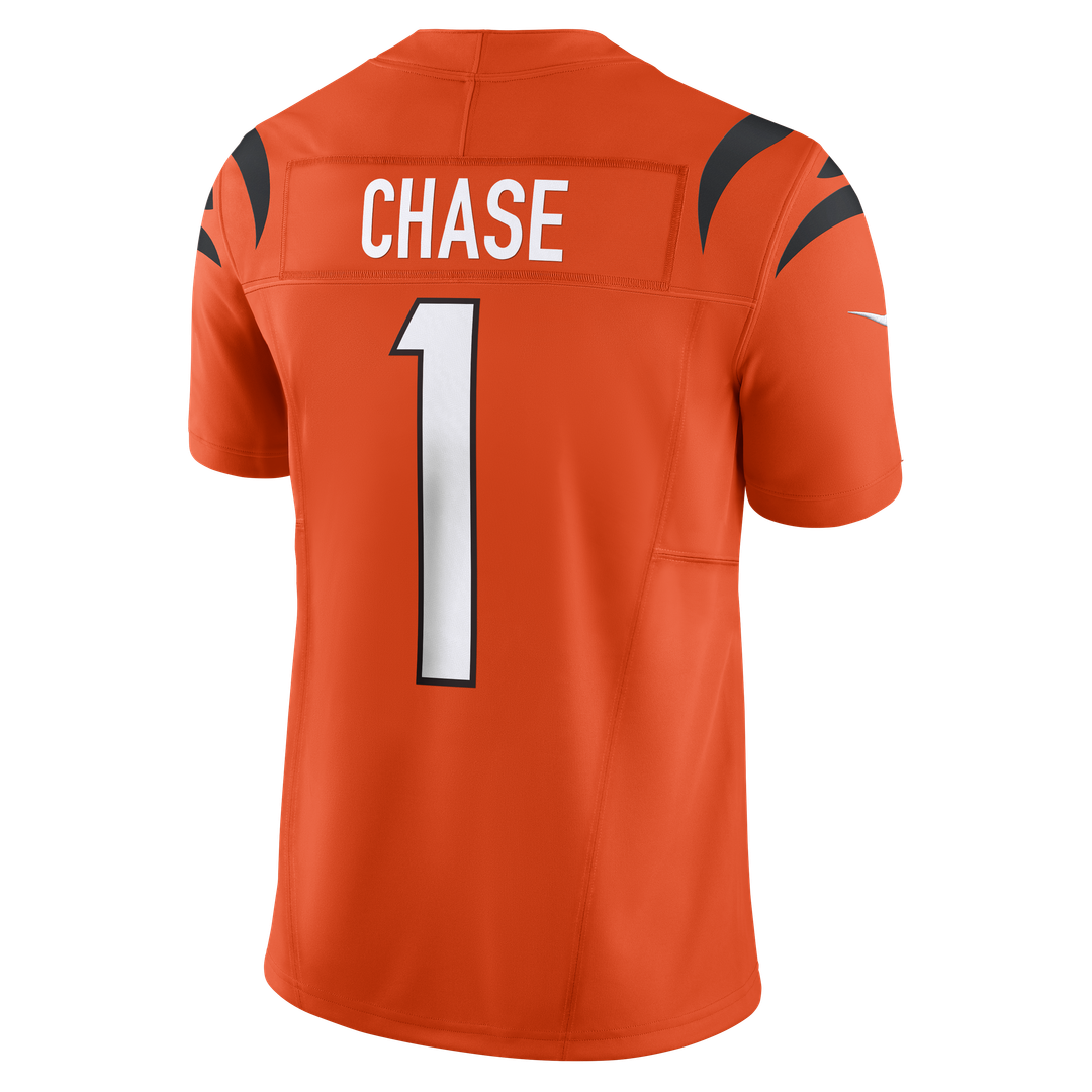 Ja'Marr Chase Cincinnati Bengals Nike Vapor F.U.S.E. Limited Official Jersey - Orange