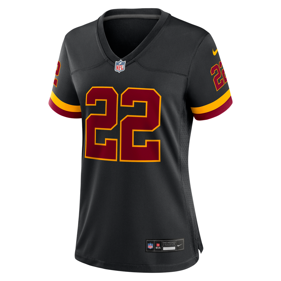 Jacory Croskey-Merritt Washington Commanders Nike Women's Hail Raiser Alternate Game Official Jersey - Black