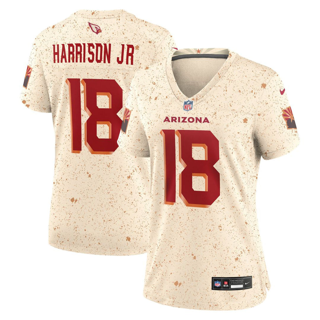 Marvin Harrison Jr. Arizona Cardinals Nike Women's 2025 Rivalries Collection Game Official Jersey - Natural