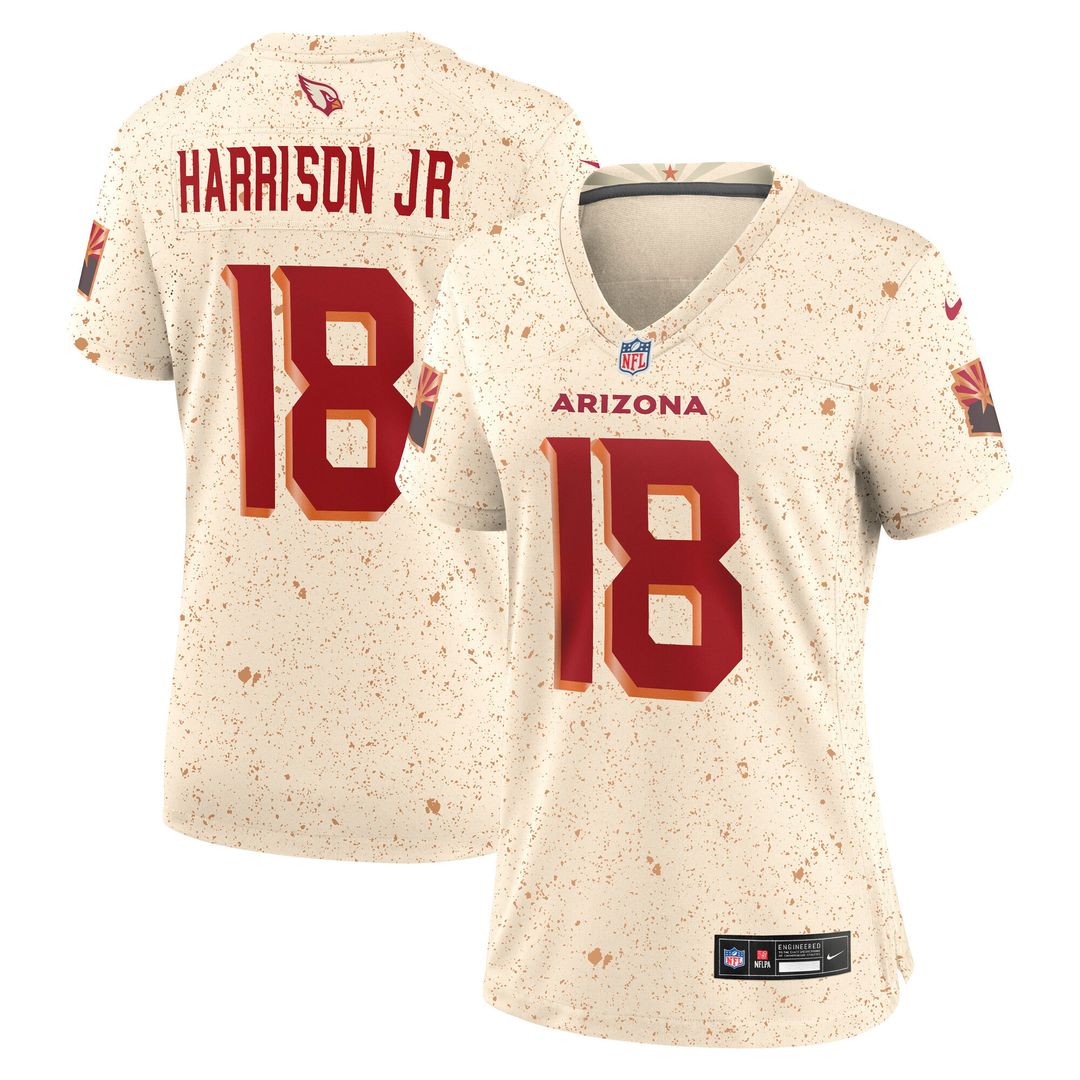 Marvin Harrison Jr. Arizona Cardinals Nike Women's 2025 Rivalries Collection Game Official Jersey - Natural