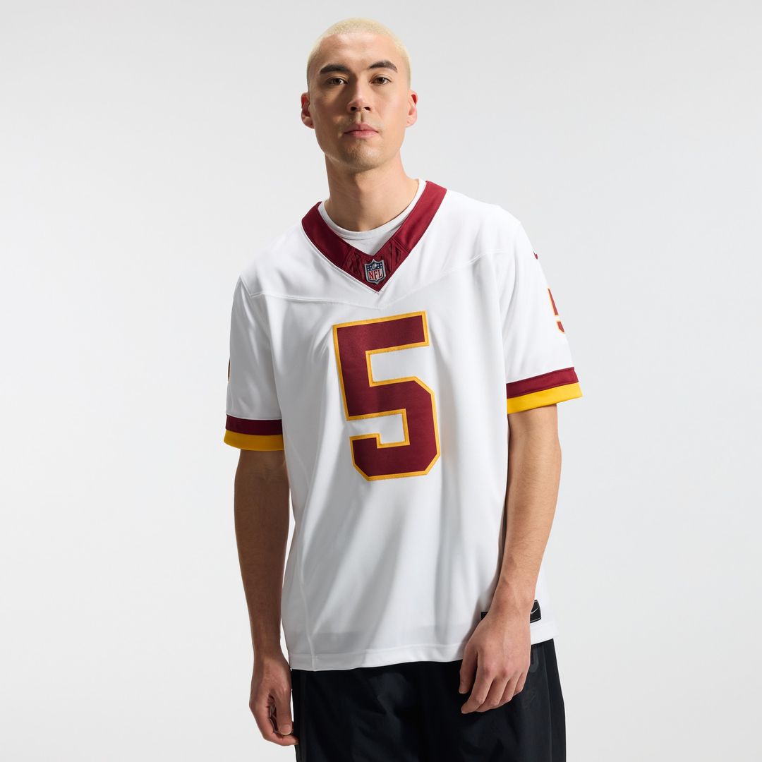 Jayden Daniels Washington Commanders Nike Vapor F.U.S.E. Stitched Limited Official Jersey - White