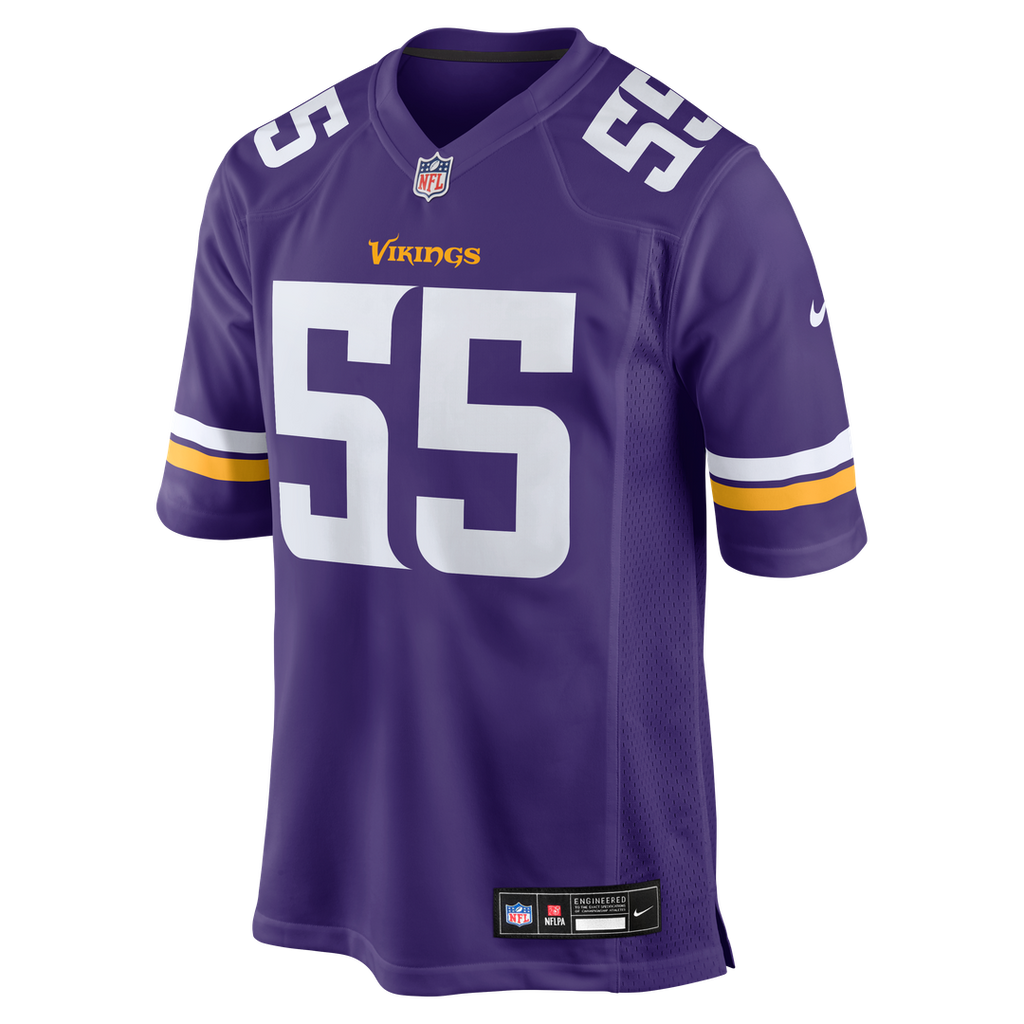 Eric Wilson Minnesota Vikings Nike Team Game Official Jersey -  Purple