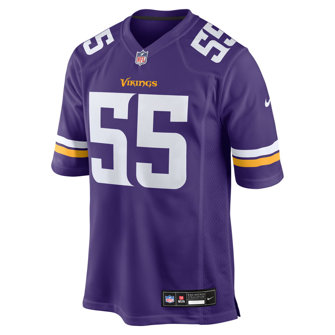 Eric Wilson Minnesota Vikings Nike Team Game Official Jersey -  Purple