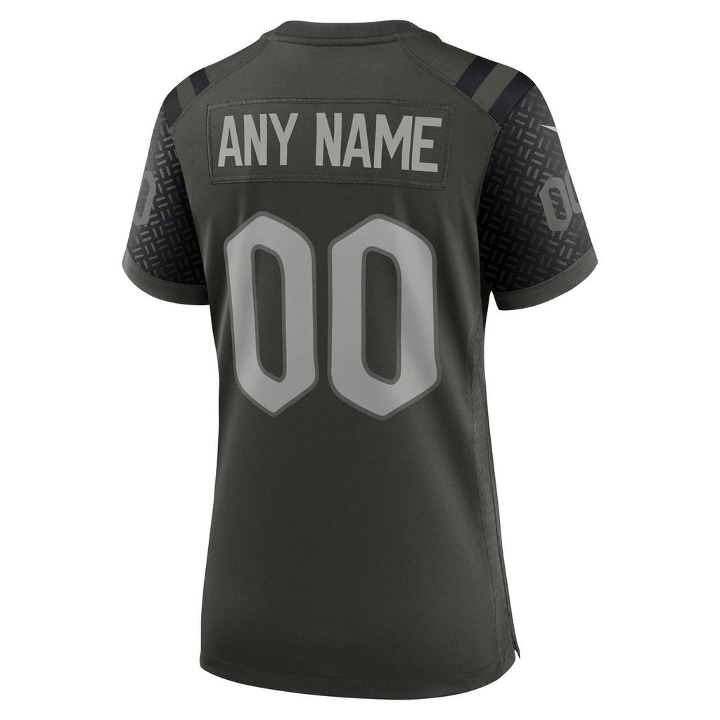 New York Jets Nike Women's 2025 Rivalries Collection Custom Game Official Jersey - Gotham Green