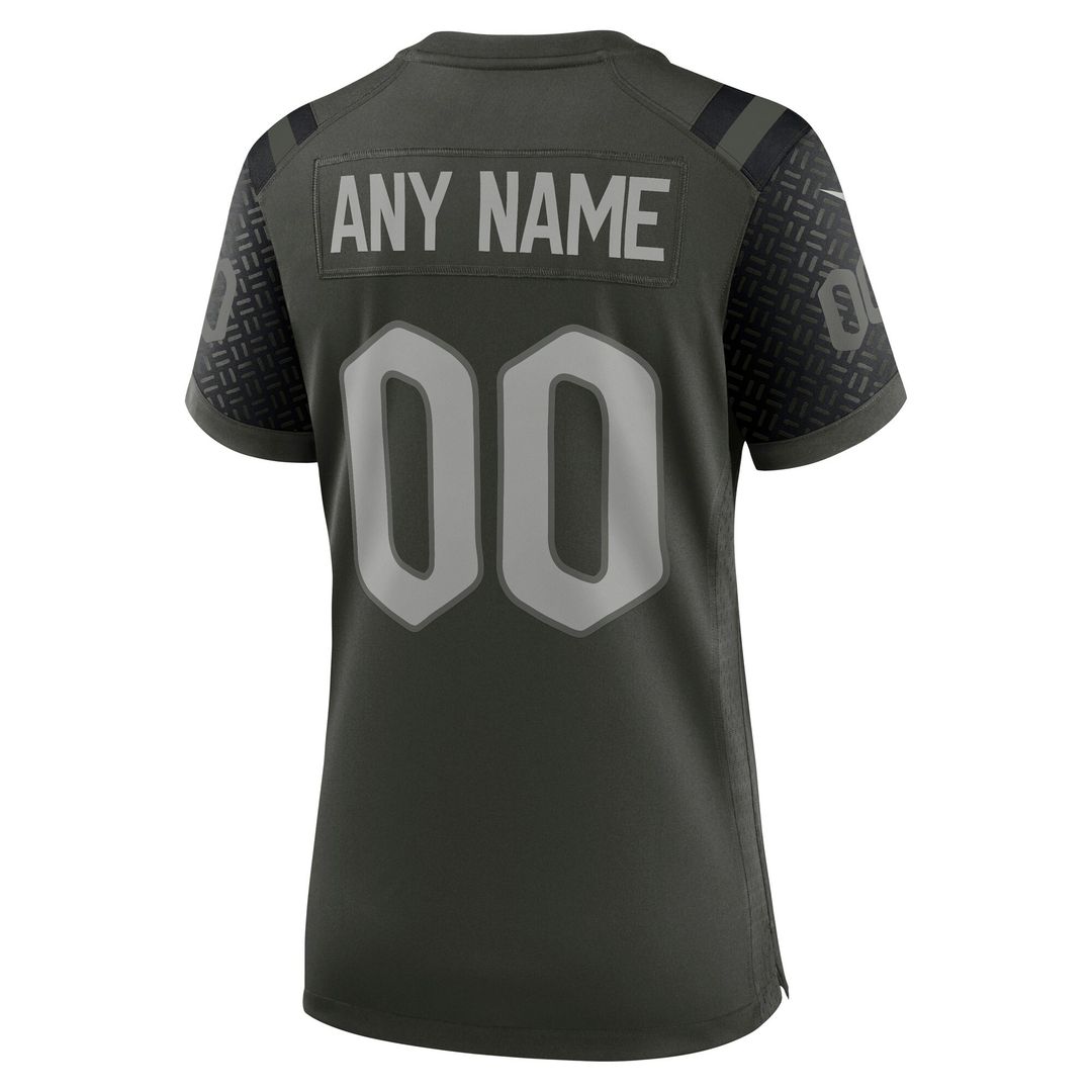 New York Jets Nike Women's 2025 Rivalries Collection Custom Game Official Jersey - Gotham Green