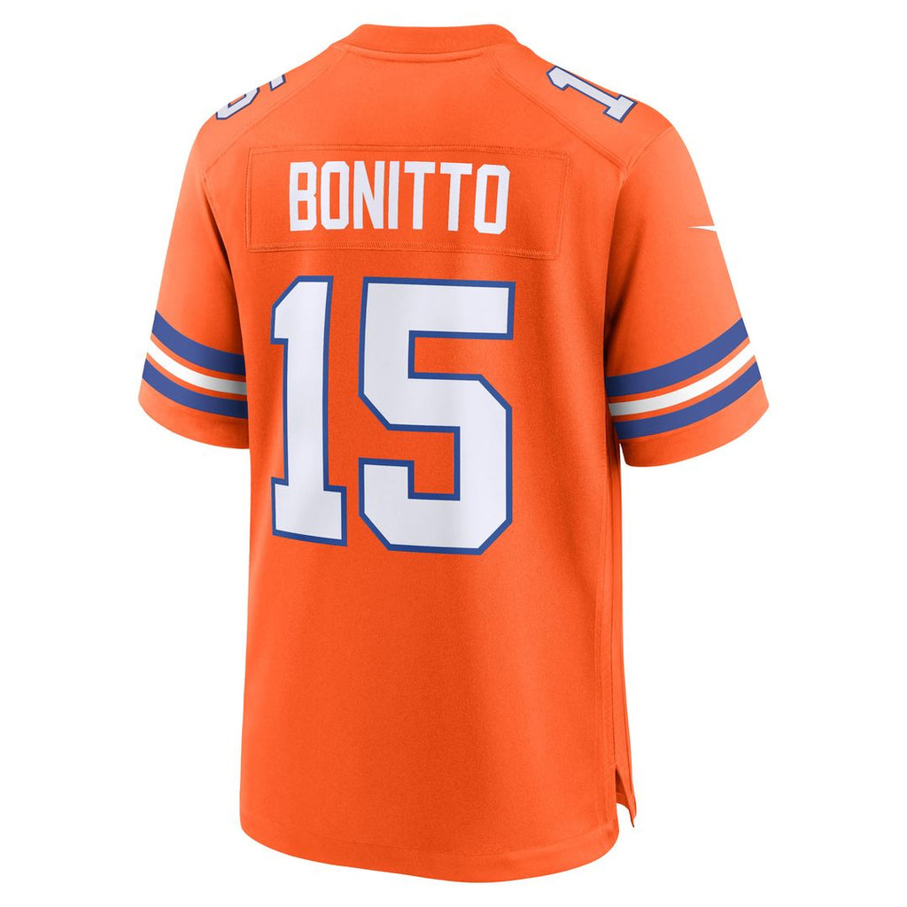 Nik Bonitto Denver Broncos Nike Alternate 2 Mile High Collection 1977 Throwback Game Jersey - Orange