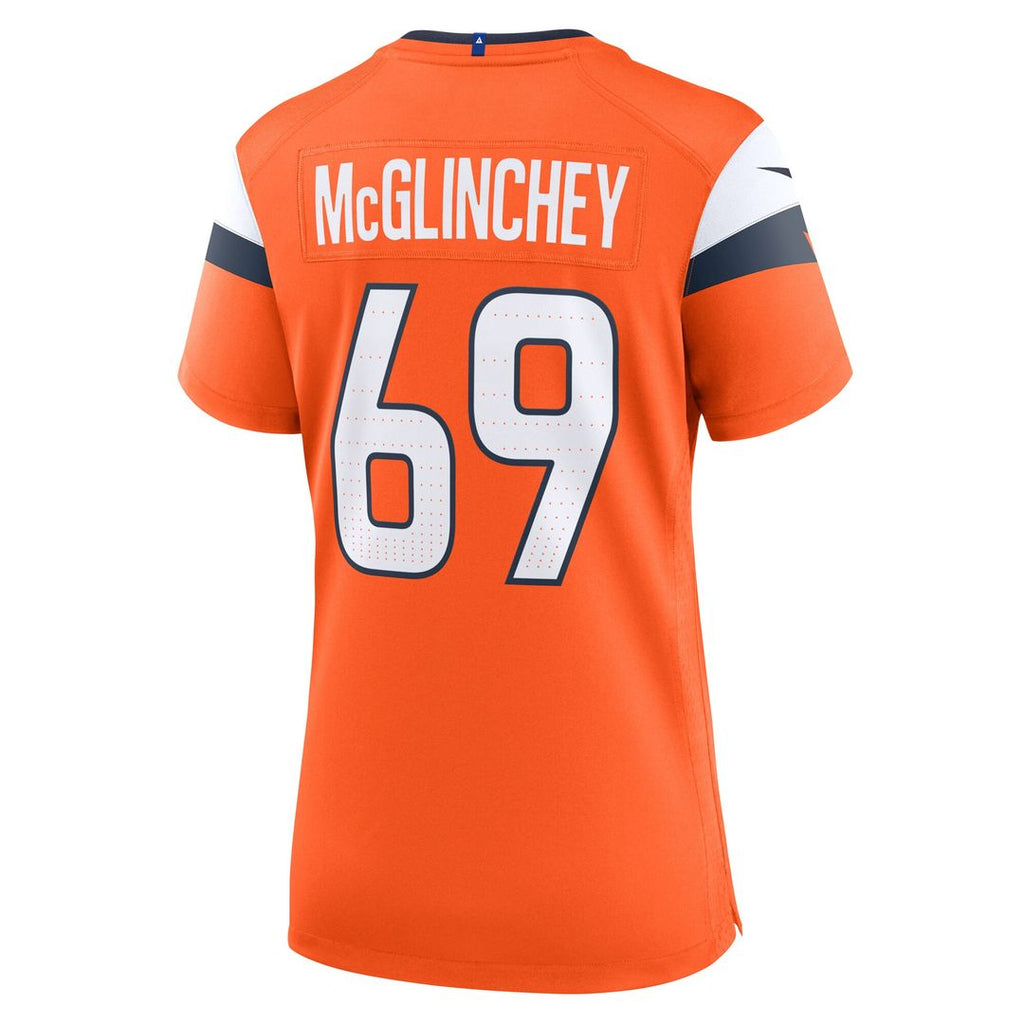 Mike McGlinchey Denver Broncos Nike Women's Team Game Official Jersey -  Orange