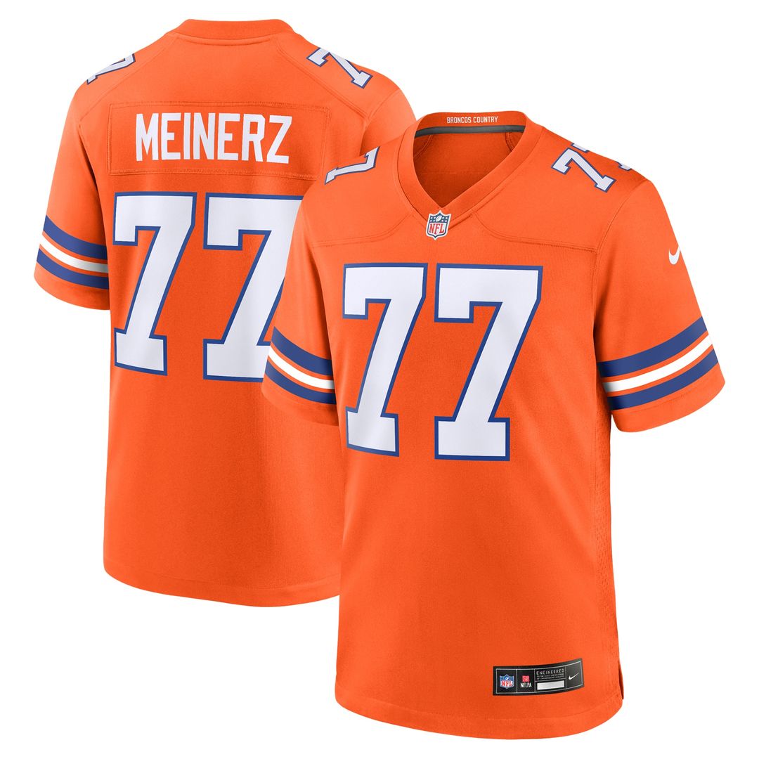 Quinn Meinerz Denver Broncos Nike Alternate Game Jersey - Orange