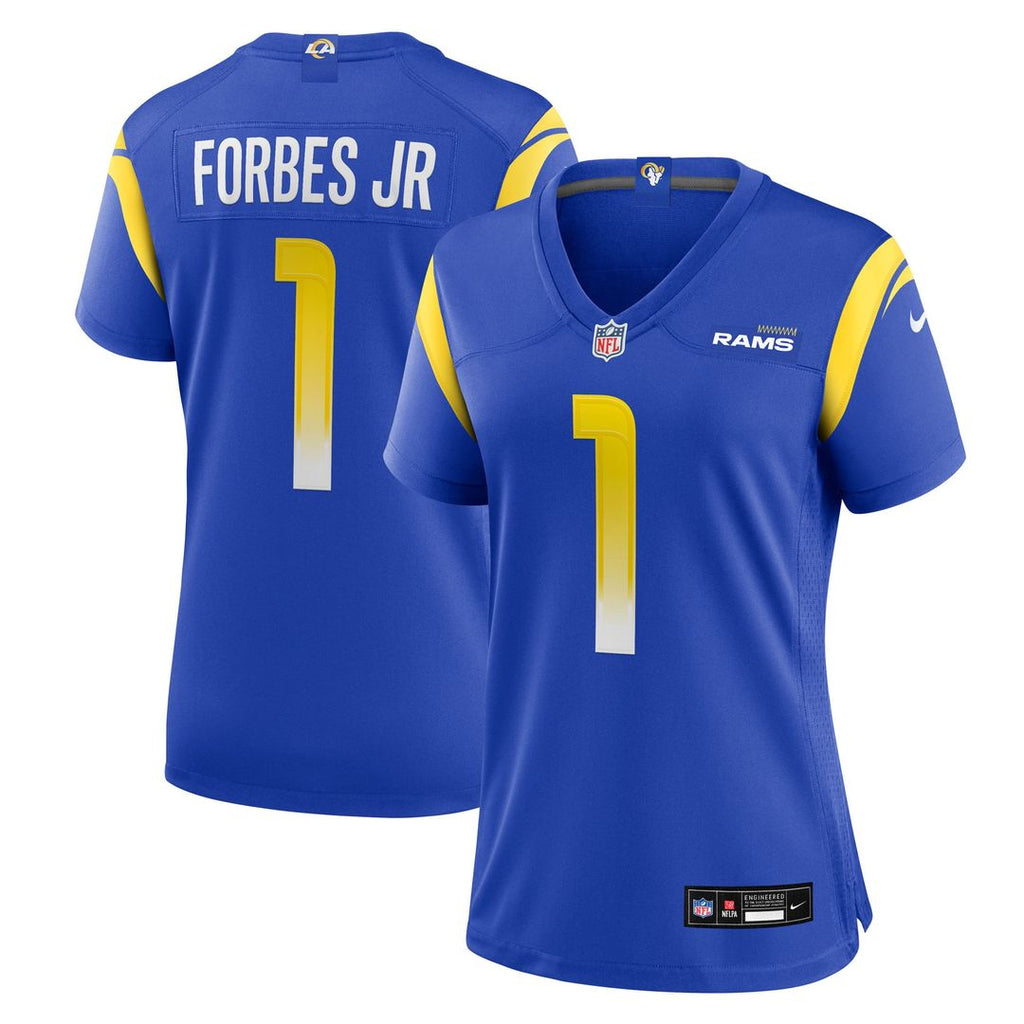 Emmanuel Forbes Jr. Los Angeles Rams Nike Women's Team Game Official Jersey -  Royal