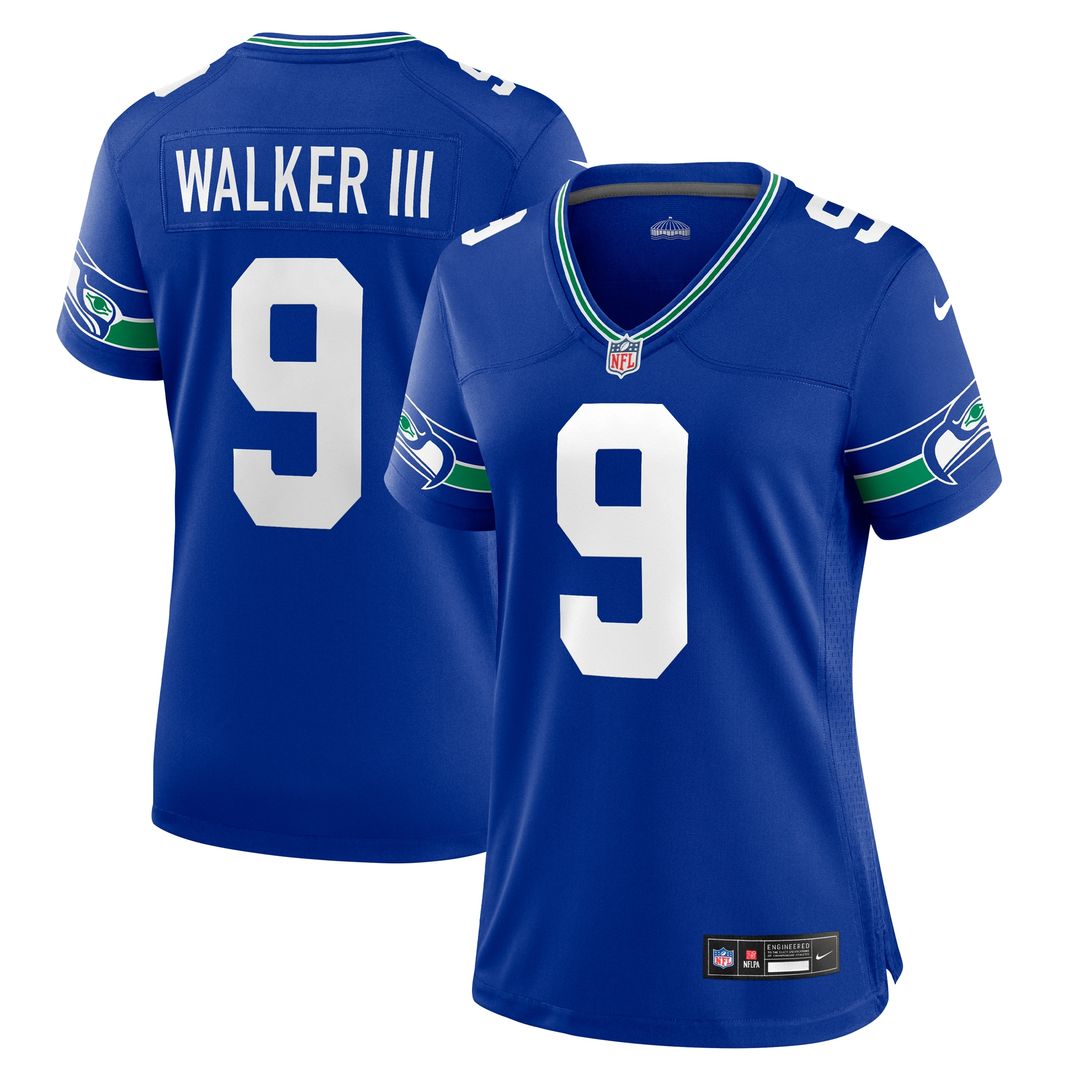 Kenneth Walker III Seattle Seahawks Nike Women's Player Official Jersey - Navy