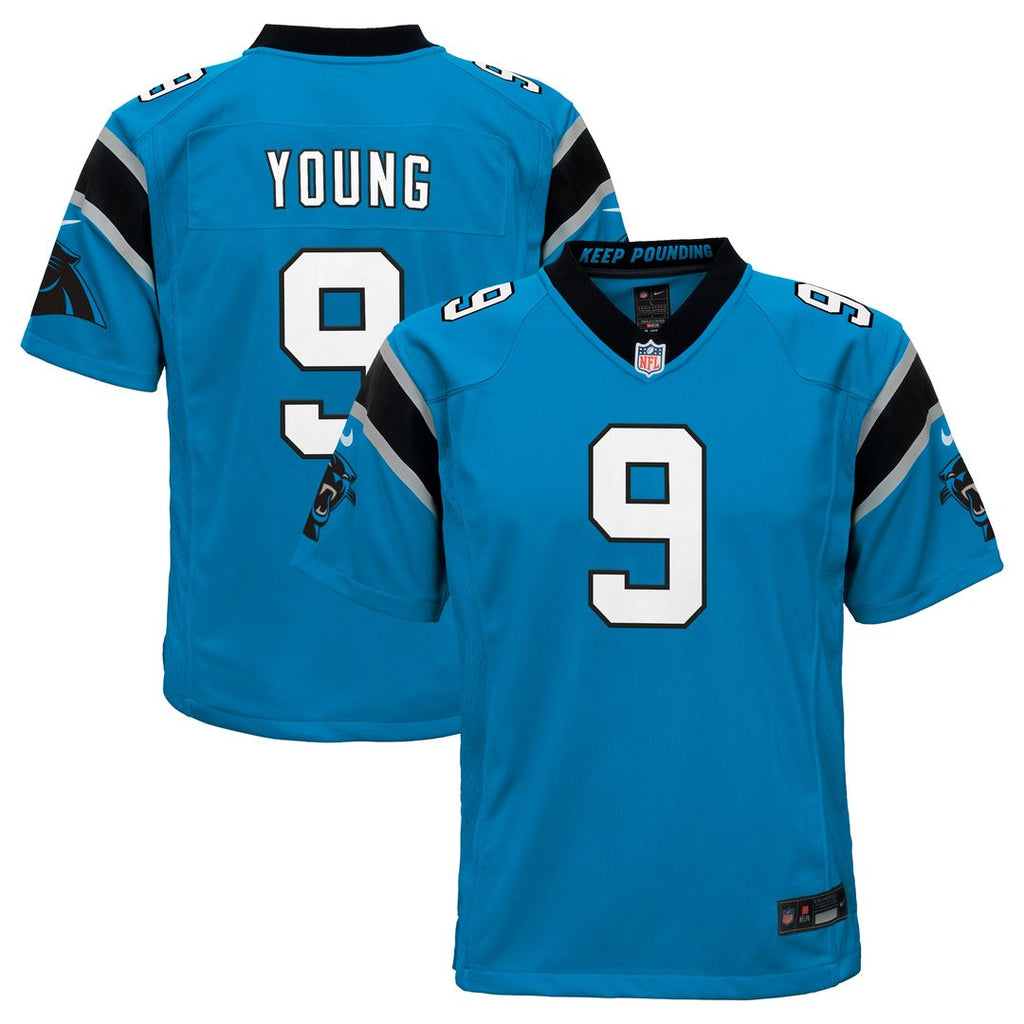 Bryce Young Carolina Panthers Nike Youth Game Official Jersey - Blue