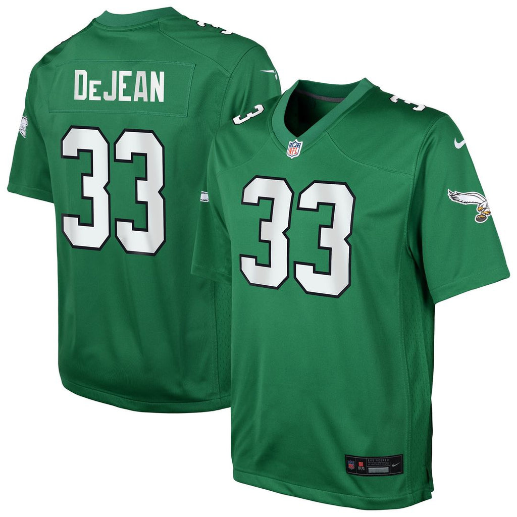 Cooper DeJean Philadelphia Eagles Nike Youth Alternate Game Official Jersey - Kelly Green