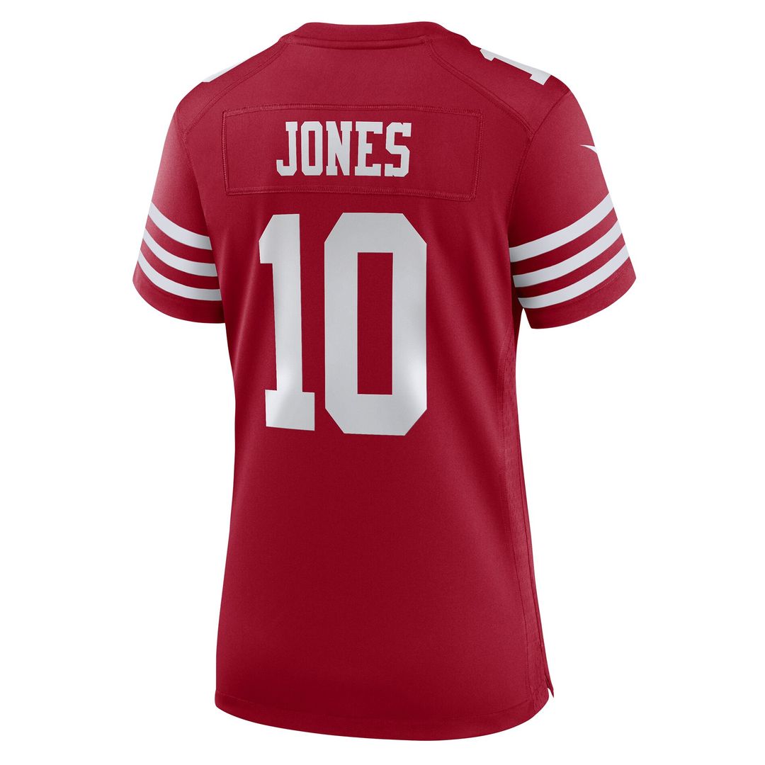 Mac Jones San Francisco 49ers Nike Women's Team Game Official Jersey -  Scarlet