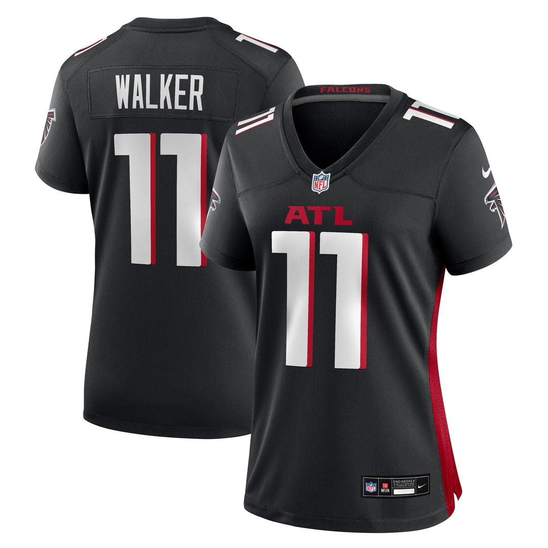 Jalon Walker Atlanta Falcons Nike Women's Team Game Official Jersey -  Black