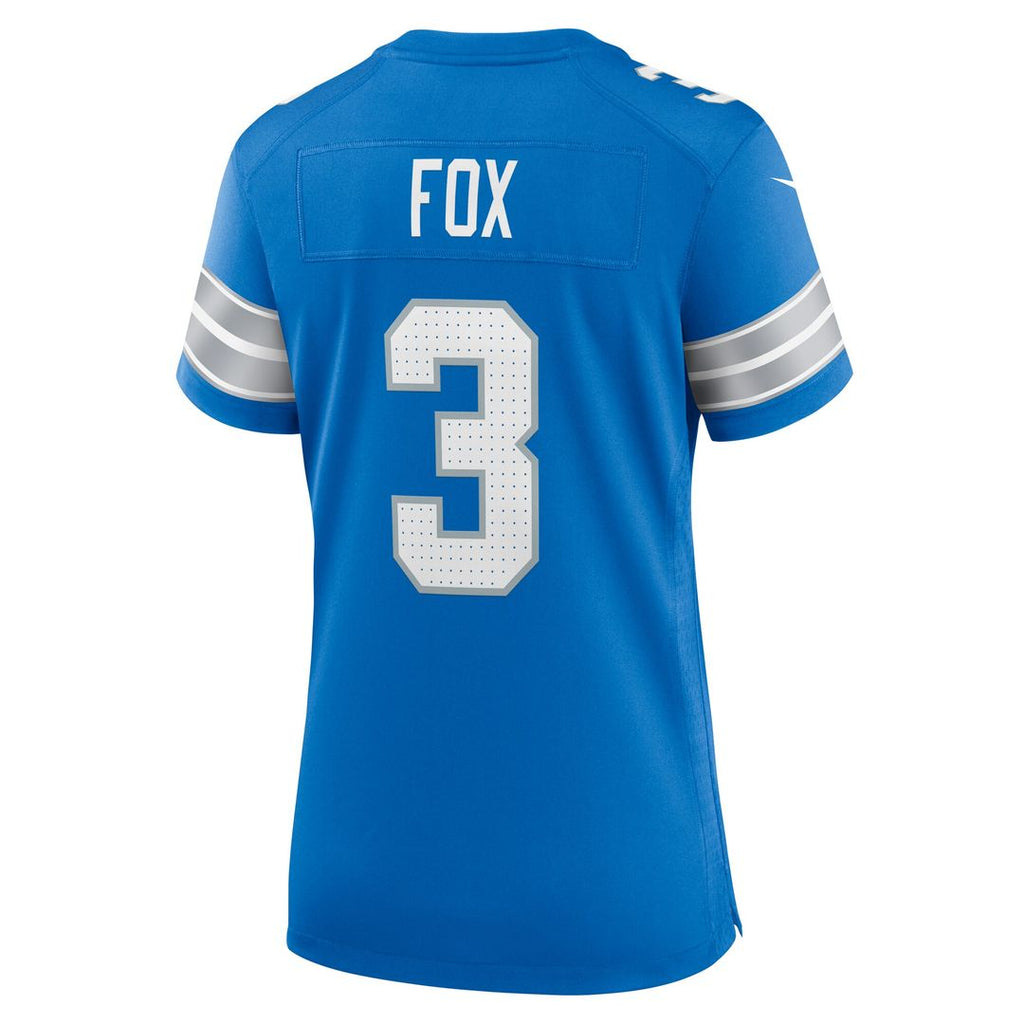 Jack Fox Detroit Lions Nike Women's Team Game Jersey - Blue