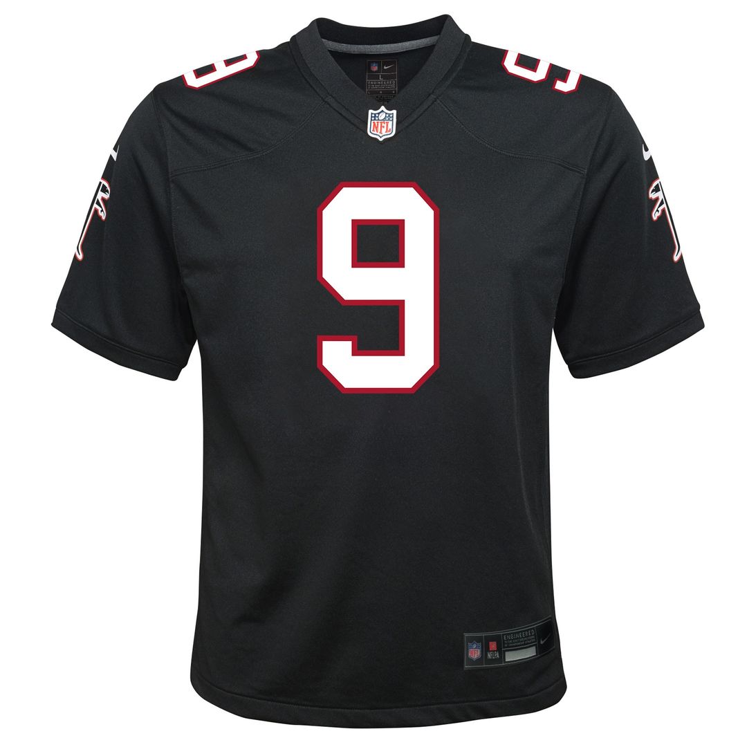 Michael Penix Jr. Atlanta Falcons Nike Youth Alternate Game Official Jersey - Black