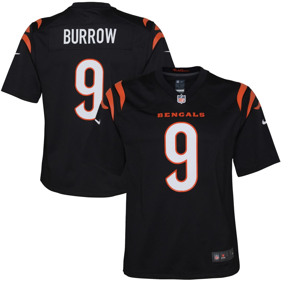Joe Burrow Cincinnati Bengals Nike Youth Game Official Jersey - Orange