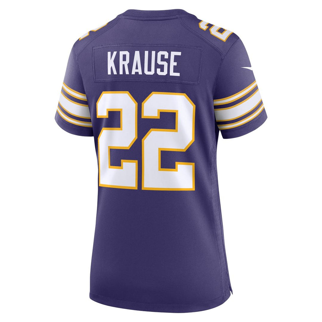 Paul Krause Minnesota Vikings Nike Women's Classic Retired Player Official Jersey - Purple