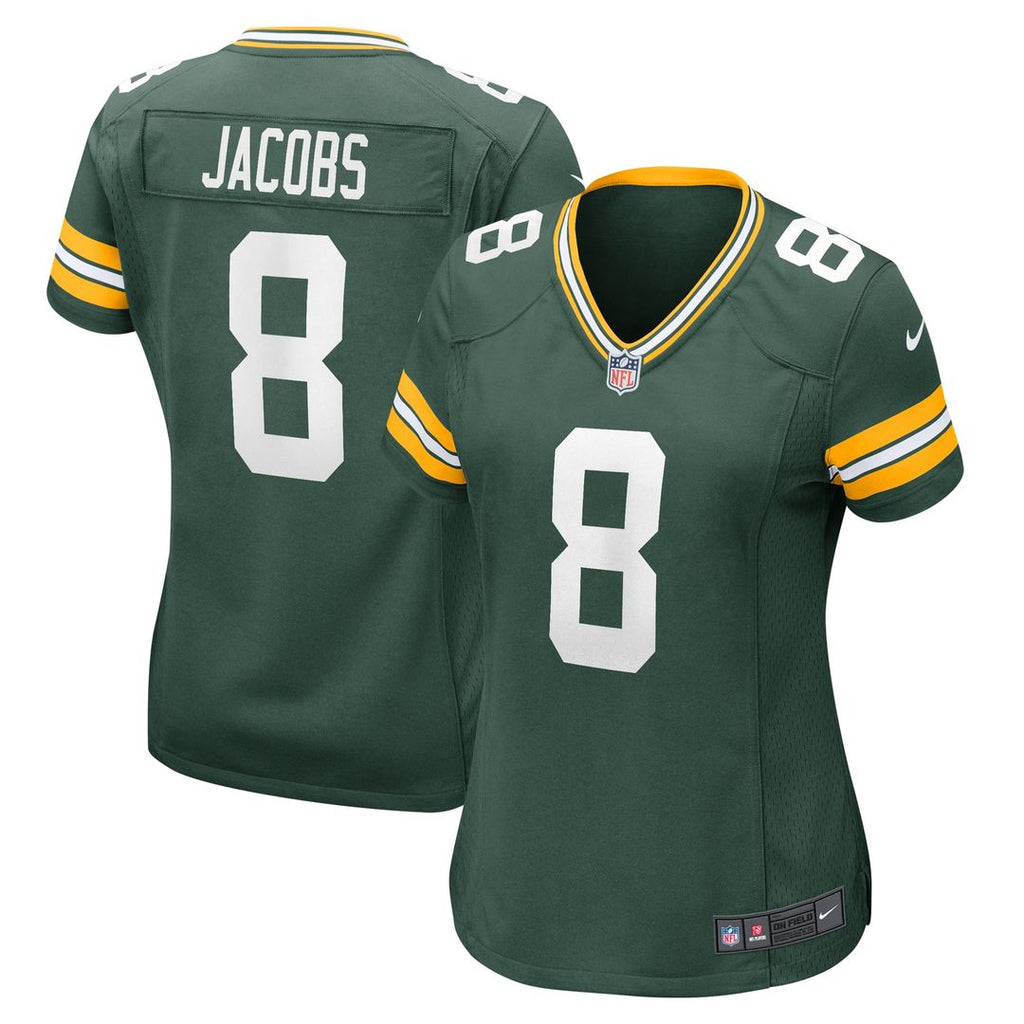 Josh Jacobs Green Bay Packers Nike Women's Team Game Jersey - Green
