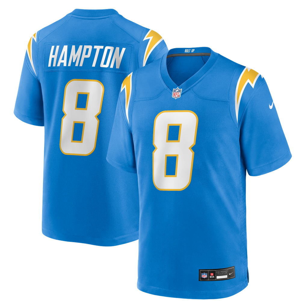 Omarion Hampton Los Angeles Chargers Nike Team Game Official Jersey -  Powder Blue