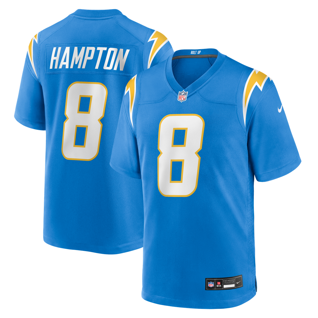 Omarion Hampton Los Angeles Chargers Nike Team Game Official Jersey -  Powder Blue