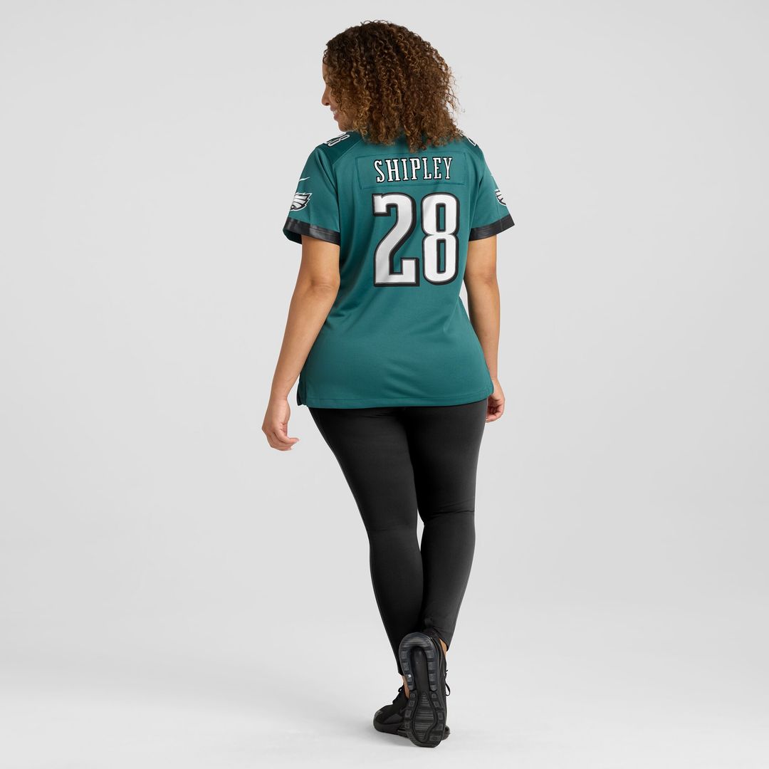 Will Shipley Philadelphia Eagles Nike Women's Team Game Official Jersey - Midnight Green