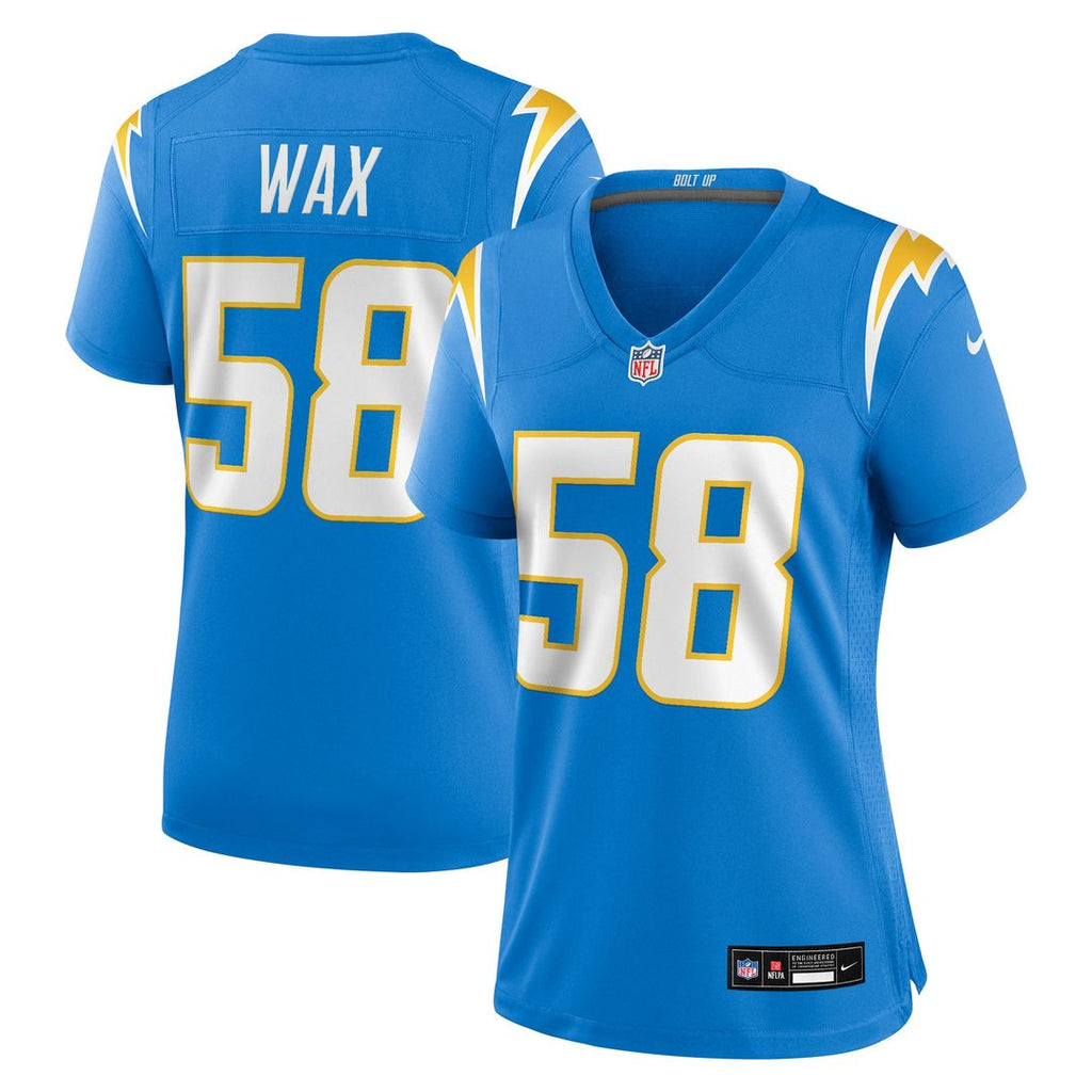 Marlowe Wax Los Angeles Chargers Nike Women's Team Game Jersey - Powder Blue