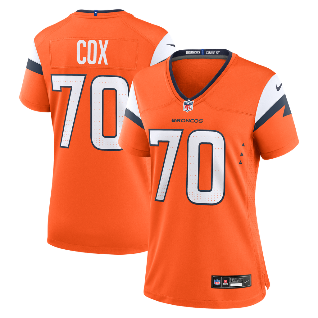 Marques Cox Denver Broncos Nike Women's Team Game Jersey - Orange